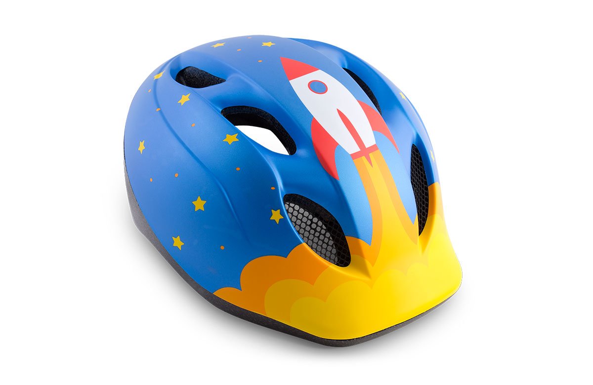 Childseat 46-53cm MET Buddy Kids Cycle Helmet for Baby Infant on Bike 