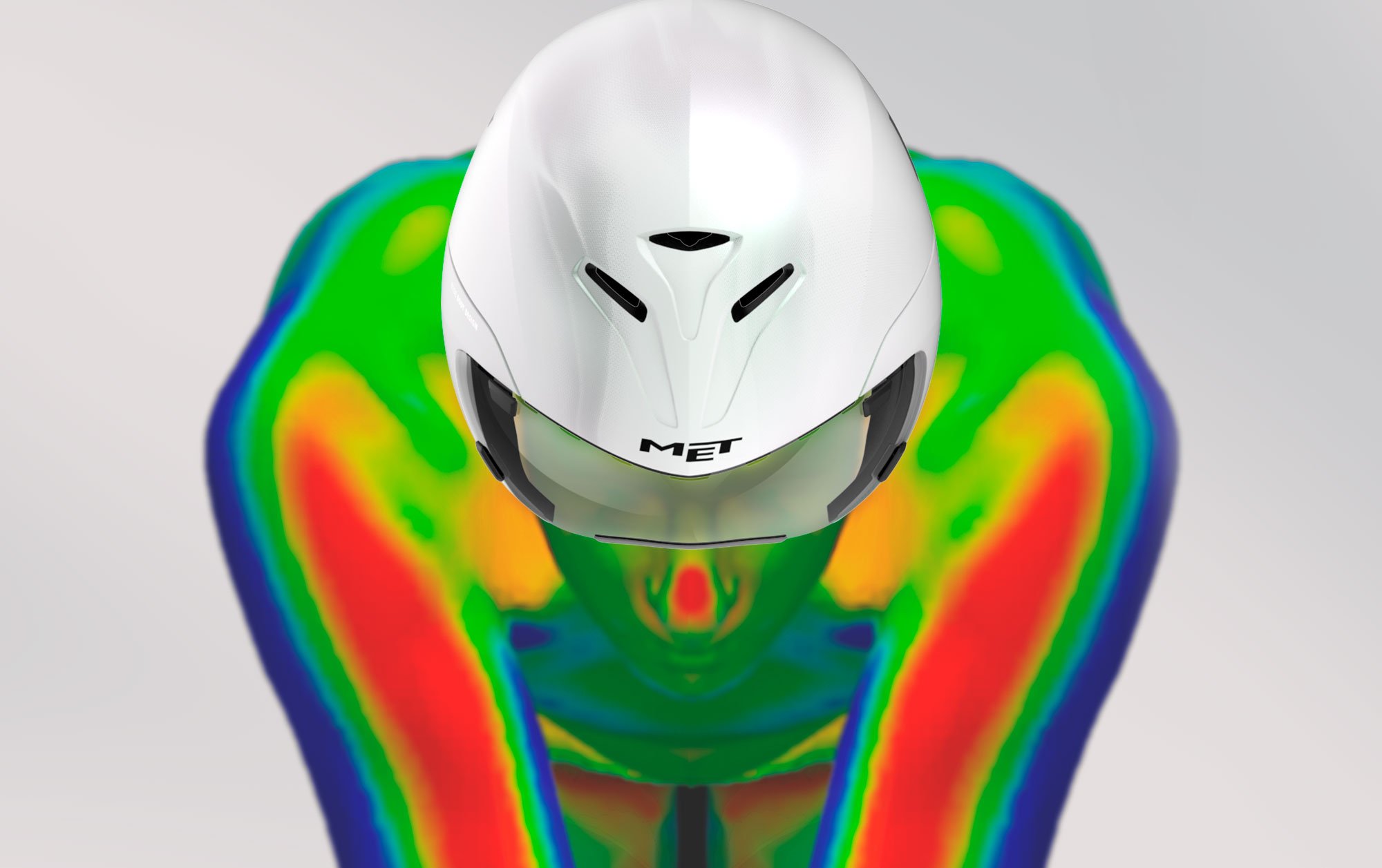 MET Drone Wide Body Aero Helmet for Triathlon and Time Trial