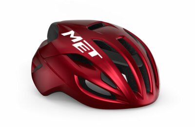Large 58/61cm MET Rivale Road Racing Bike Helmet White Holographic 