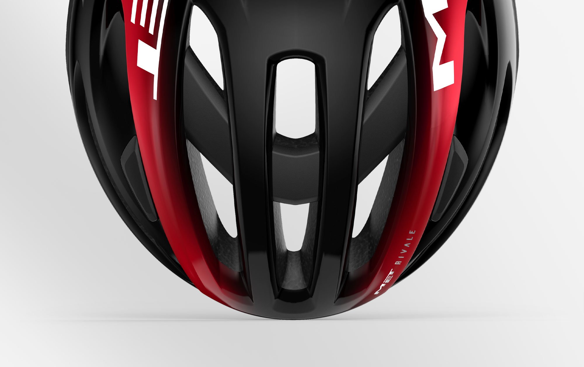 Met Rivale Race-Helm Rennrad MIPS gute Belüftung kompakt schwarz-Rot 