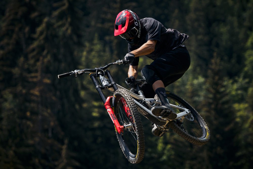 Bluegrass Legit Carbon Full Face Helmet for Downhill worn by Vinny-T