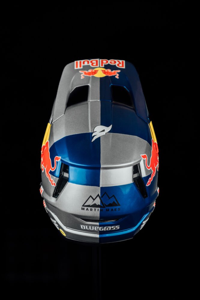 Martin Maes Red Bull Bluegrass Legit Carbon Helmet Rear