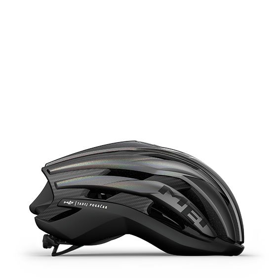 MET Trenta 3K Carbon Mips is a Road, Aero, Cyclocross and Gravel Helmet, now enhanced even further with the help of our PowerTuft-optimised friend and partner, Tadej Pogačar.