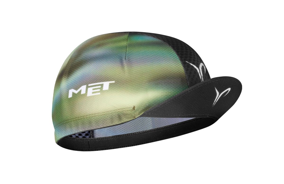 MET Tadej Pogacar Cycling Cap created in collaboration with Pissei for the launch of the Trenta 3K Carbon Pogacar II.